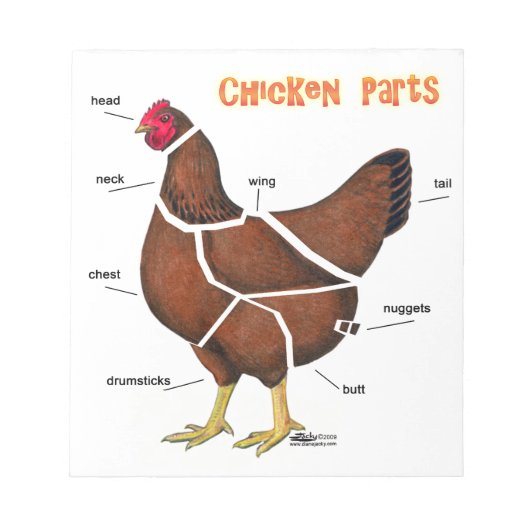Bloc-note Morceaux de poulet (Devant)