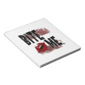 Bloc-note Mords-moi - Citation cool - Halloween - Chauve-sou (Incliné)