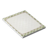Bloc-note Moroccan Tile Trellis Patterm on Moss Green Marble (Incliné)