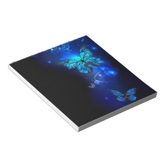 Bloc-note Morpho Butterfly in the Dark Background (Incliné)