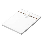 Bloc-note Mors de filet à anneaux Monogrammé Équestre (Tourné)