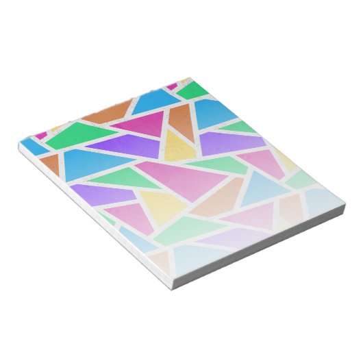 Bloc-note Mosaïque de couleurs vives arc-en-ciel (Incliné)