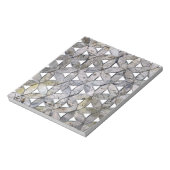 Bloc-note Mosaïque de pierre grise naturelle, fleur de vie (Tourné)