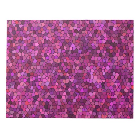 Bloc-note Mosaïque Rose Violet (Devant)