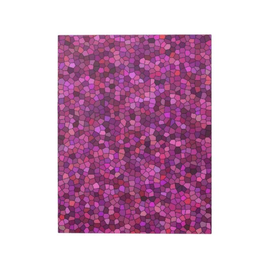 Bloc-note Mosaïque violet rose (Tourné)