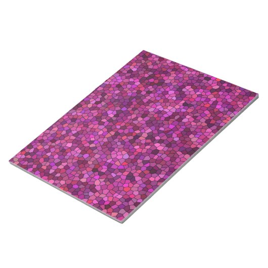 Bloc-note Mosaïque violet rose (Incliné)