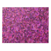 Bloc-note Mosaïque violet rose (Devant)