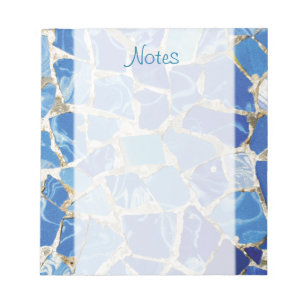 Bloc-note Mosaïques Gaudi avec touche huile