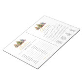 Bloc-note Mot de Noël Débauche Mot de recherche Début Jeu (Incliné)