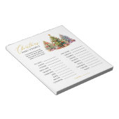 Bloc-note Mot de Noël Scramble Jeu de fête (Incliné)