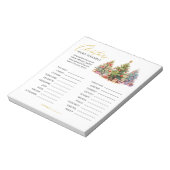 Bloc-note Mot de Noël Scramble Jeu de fête (Tourné)