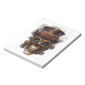 Bloc-note Moteur de crâne Steampunk (Tourné)