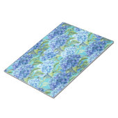 Bloc-note Motif à fleurs bleues Hydrangea (Incliné)