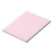 Bloc-note Motif à pois rose et blanc. (Tourné)