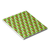 Bloc-note Motif à pomme rouge et verte (Incliné)