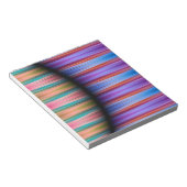 Bloc-note Motif à rayures colorées (Incliné)