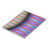 Bloc-note Motif à rayures colorées (Tourné)