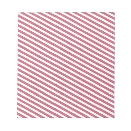 Bloc-note Motif à rayures roses (Devant)