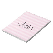 Bloc-note Motif à rayures roses (Tourné)