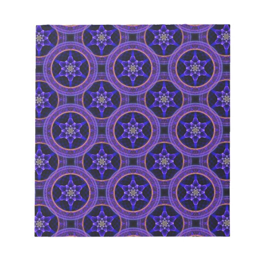 Bloc-note Motif abstrait élégant boho moderne floral #505 (Devant)