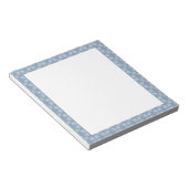 Bloc-note Motif Abstrait Floral Bleu (Incliné)