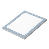 Bloc-note Motif Abstrait Floral Bleu (Tourné)