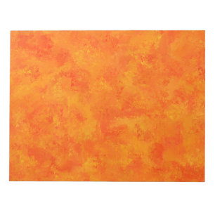 Bloc-note Motif Abstrait Orange