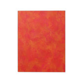 Bloc-note Motif abstrait orange rouge (Tourné)