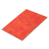 Bloc-note Motif abstrait orange rouge (Incliné)