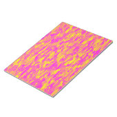 Bloc-note Motif Abstrait rose jaune orange (Incliné)