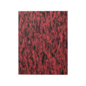 Bloc-note Motif Abstrait Rouge Noir (Tourné)