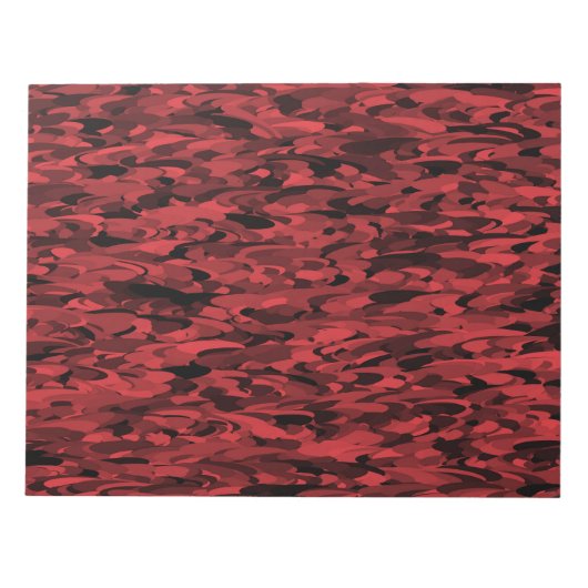Bloc-note Motif Abstrait Rouge Noir (Devant)