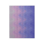 Bloc-note Motif Abstrait Violet Rose Hexagone (Tourné)