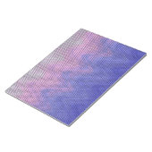 Bloc-note Motif Abstrait Violet Rose Hexagone (Incliné)