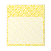 Bloc-note Motif amusant de crayon jaune (Devant)