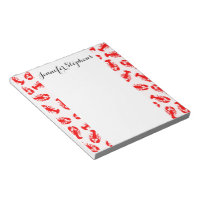 Motif animal de homard rouge mignon