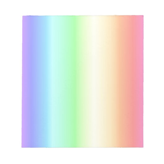 Bloc-note Motif arc-en-ciel 1 (Devant)