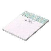 Bloc-note Motif arc-en-ciel blanc mignon (Tourné)