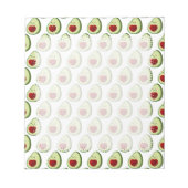 Bloc-note Motif Arrière - plan Avocado mignon (Devant)