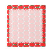 Bloc-note Motif Arrière - plan de tomates mignonnes (Devant)