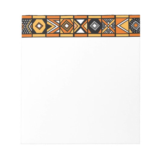 Bloc-note Motif artistique africain (Devant)
