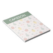 Bloc-note Motif aux fruits mignons (Incliné)