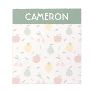 Bloc-note Motif aux fruits mignons