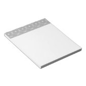 Bloc-note Motif blanc (Incliné)