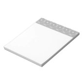 Bloc-note Motif blanc (Tourné)