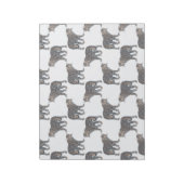 Bloc-note Motif blanc d'animal léopard simple (Tourné)
