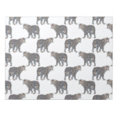 Bloc-note Motif blanc d'animal léopard simple (Devant)