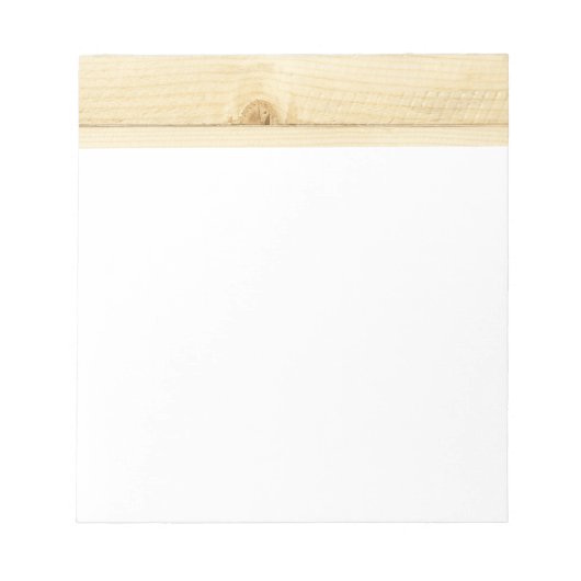 Bloc-note Motif blanc vieux bois de chêne (Devant)