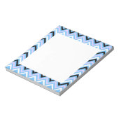 Bloc-note Motif Blue et Lilac Chevron (Tourné)