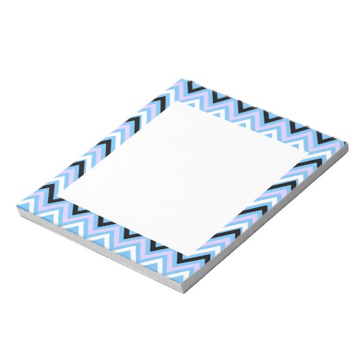 Bloc-note Motif Blue et Lilac Chevron (Tourné)